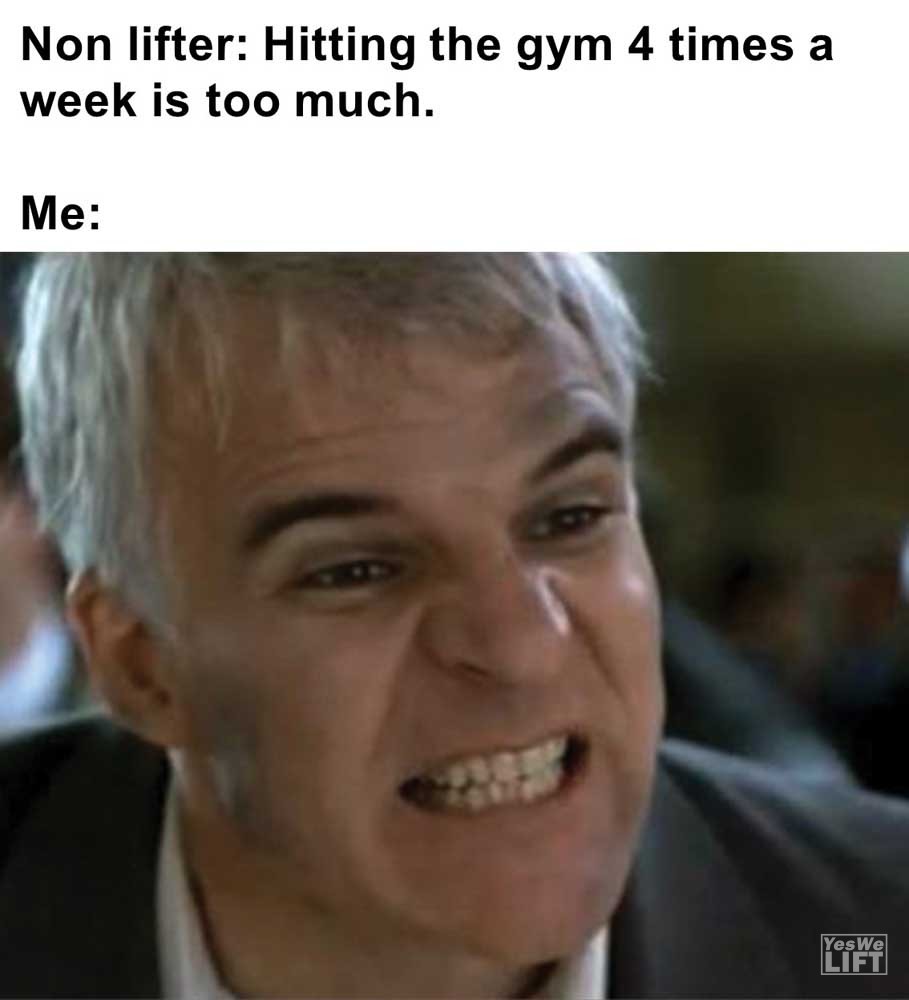 Non Lifter Hitting The Gym Times A Week Is Too Much Me