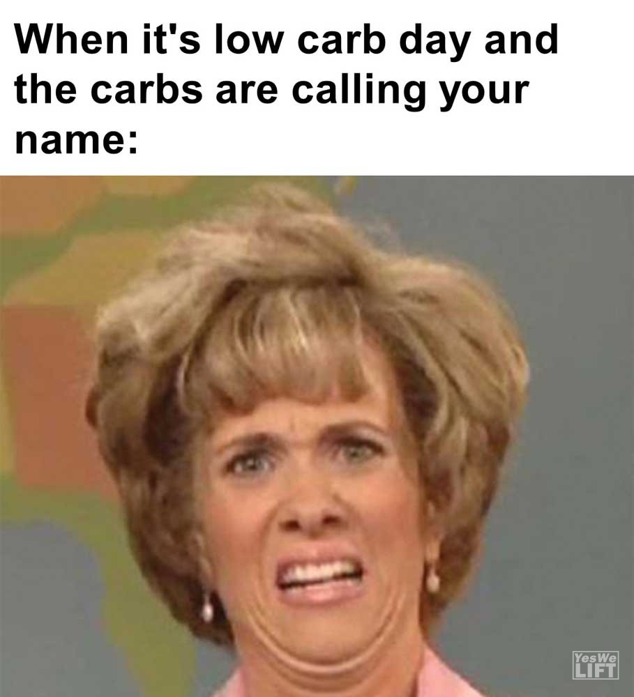 When It's Low Carb Day And The Carbs Are Calling Your Name