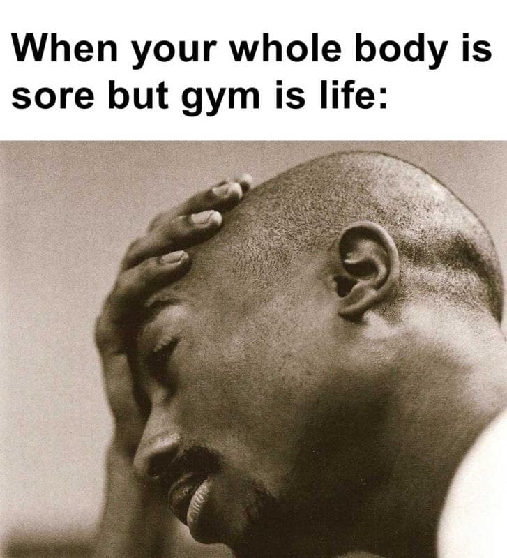 When Your Whole Body Is Sore But Gym Is Life