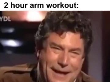 When A Newbie Tells Me They Gonna Try Rich Paina's Hour Arm Workout frame at ms