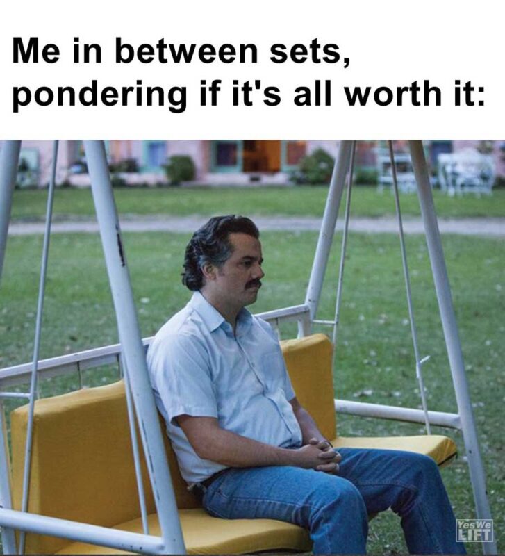 Me In Between Sets Pondering If It's All Worth It