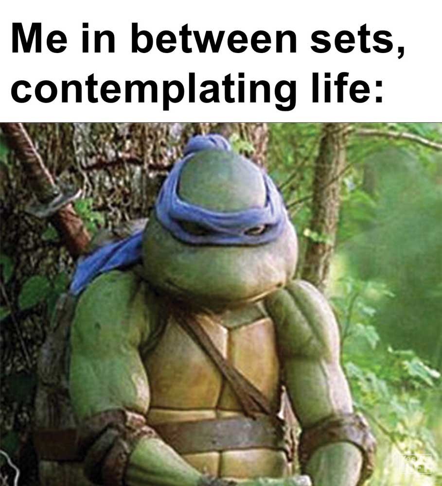 Me In Between Sets Contemplating Life