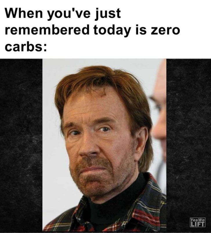 When You've Just Remembered Today Is Zero Carbs