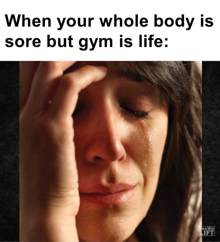 When Your Whole Body Is Sore But Gym Is Life