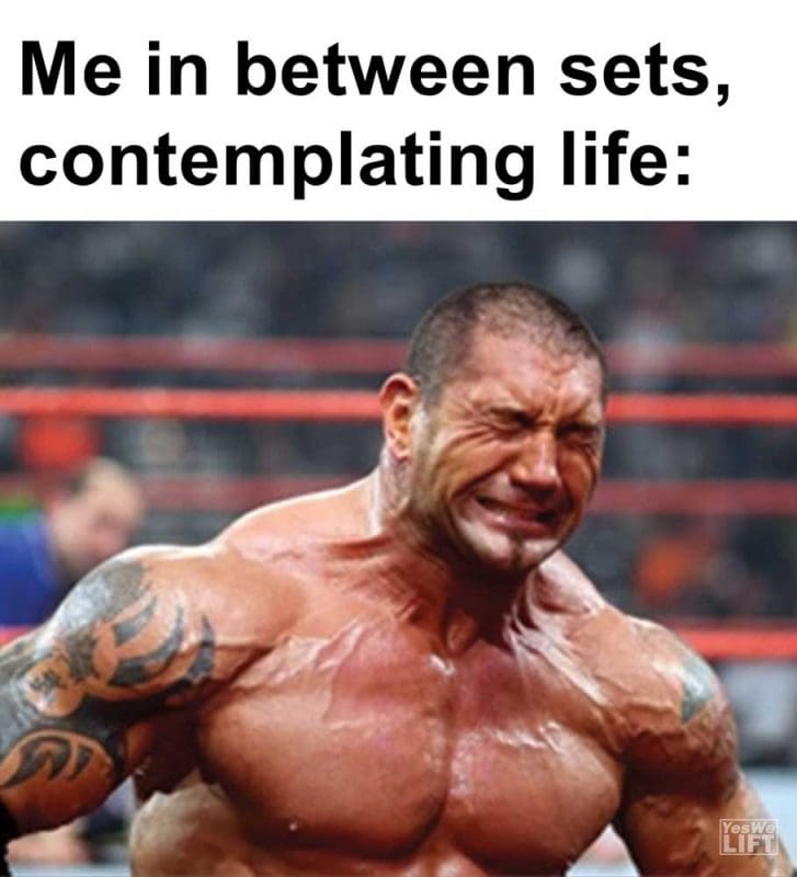 Me In Between Sets Contemplating Life