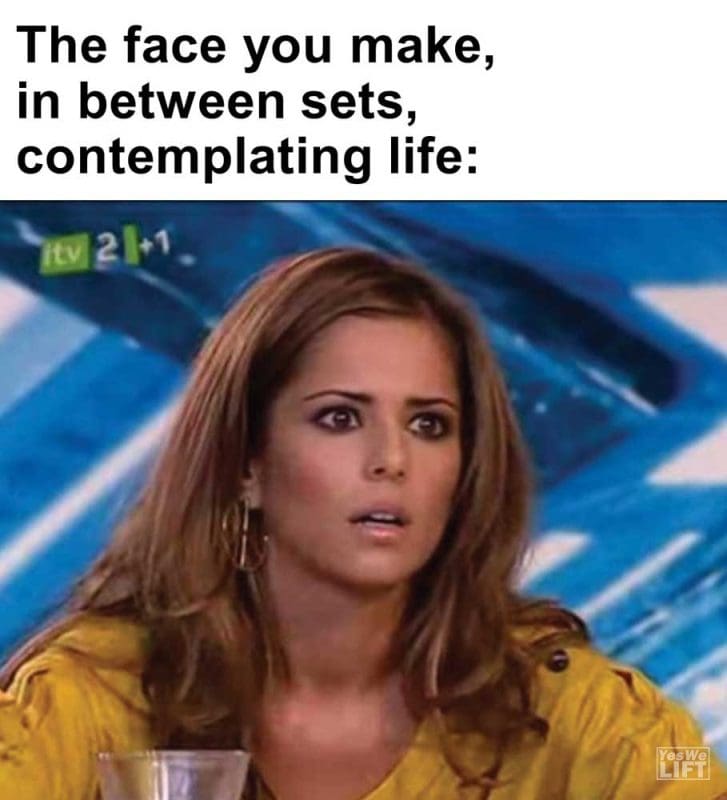 The Face You Make in Between Sets Contemplating Life
