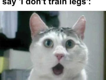 When You Hear Someone Say 'i Don't Train Legs'
