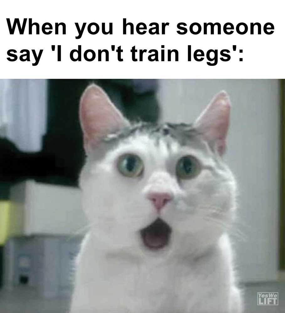 When You Hear Someone Say 'i Don't Train Legs'