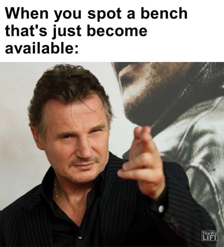 When You Spot A Bench That's Just Become Available