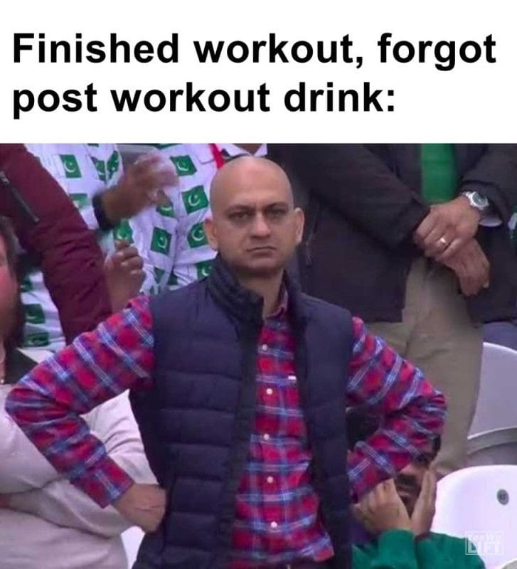 Finished Workout Forgot Post Workout Drink