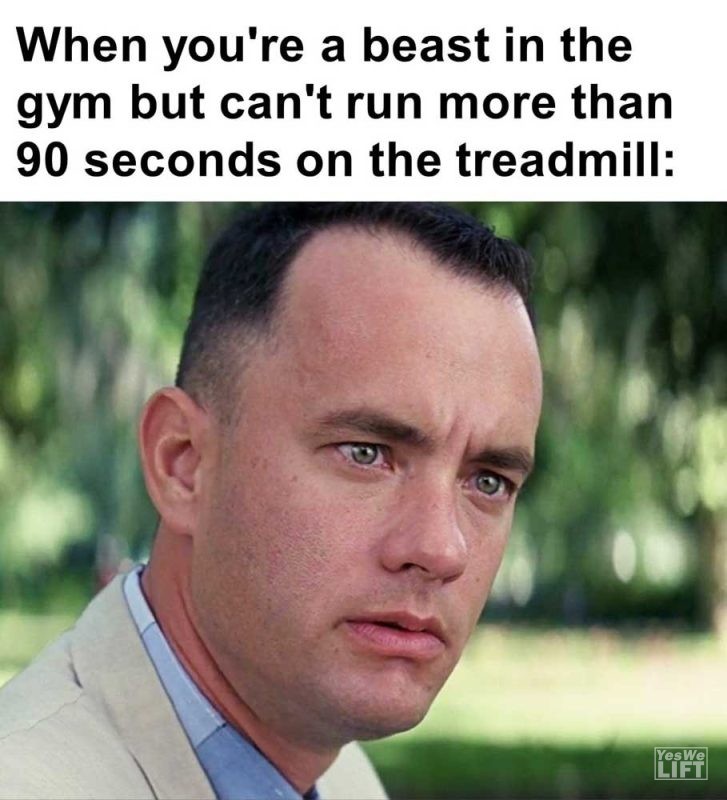When You're A Beast In The Gym But Can't Run More Than Seconds On The Treadmill