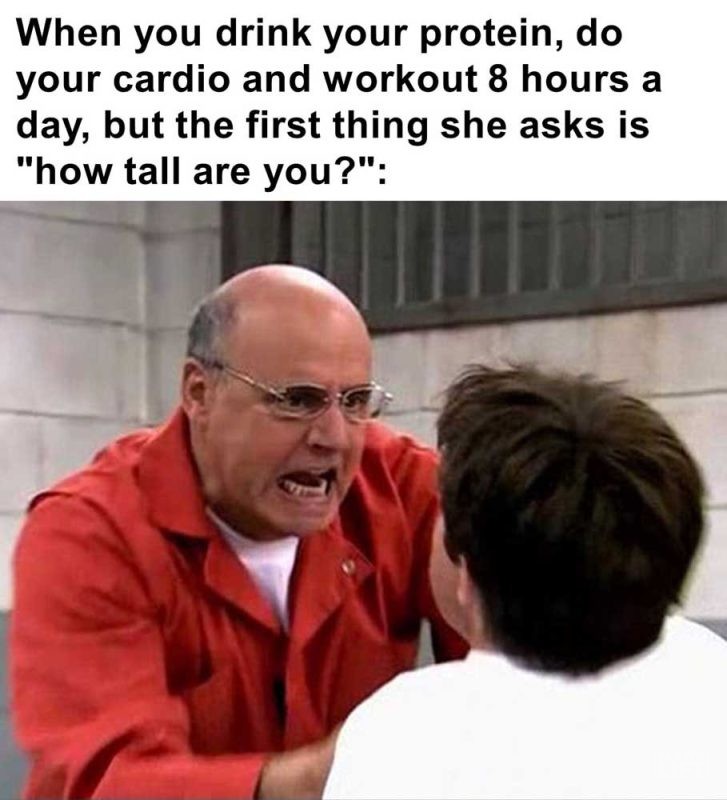 When You Drink Your Protein Do Your Cardio And Workout Hours A Day But The First Thing She Asks Is