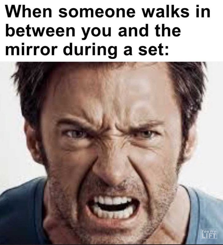 When Someone Walks In Between You And The Mirror During A Set