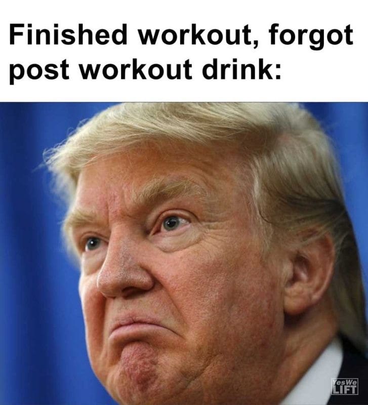 Finished Workout Forgot Post Workout Drink