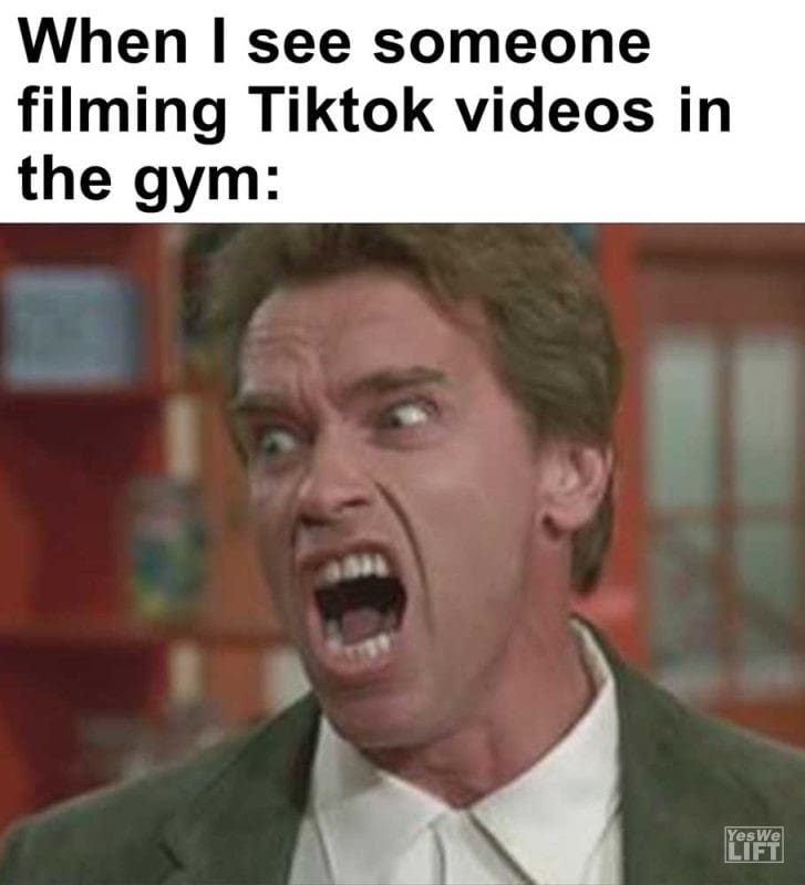When I See Someone Filming Tiktok Videos In The Gym