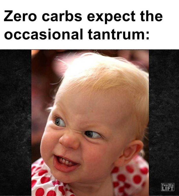 Zero Carbs Expect The Occasional Tantrum