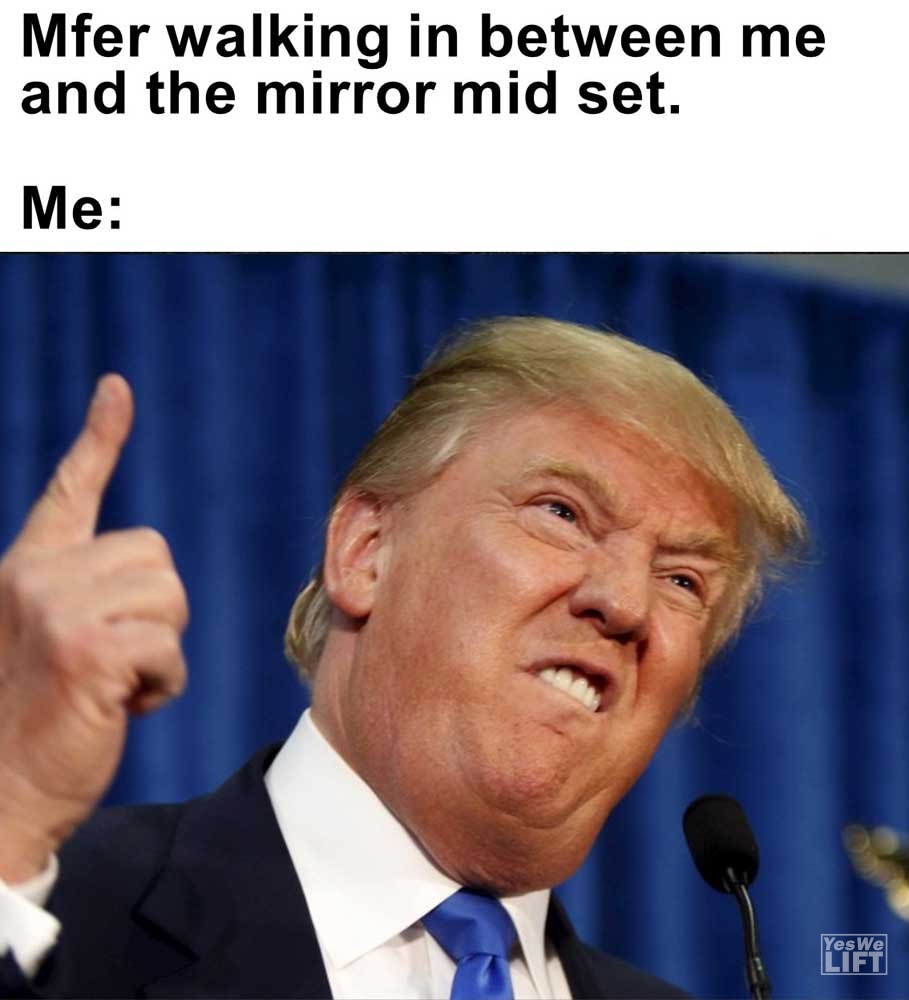 Mfer Walking In Between Me And The Mirror Mid Set Me