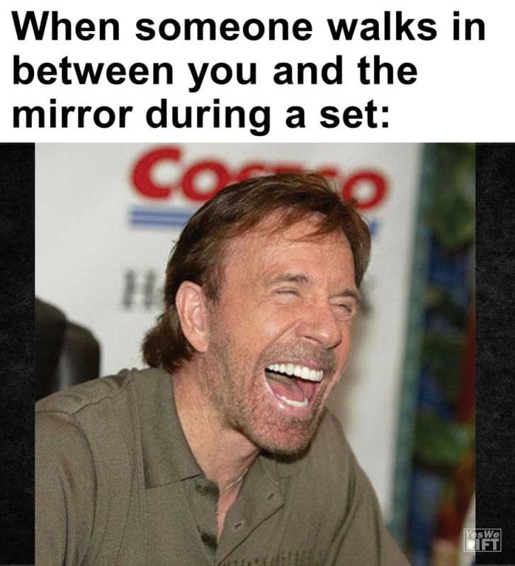 When Someone Walks In Between You And The Mirror During A Set