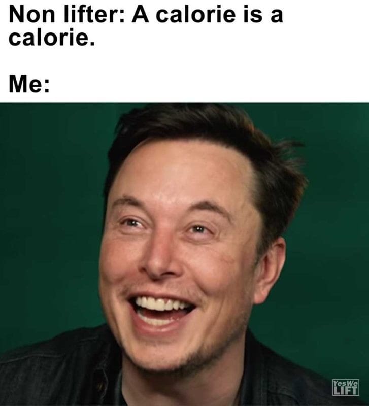 Non Lifter A Calorie Is A Calorie Me