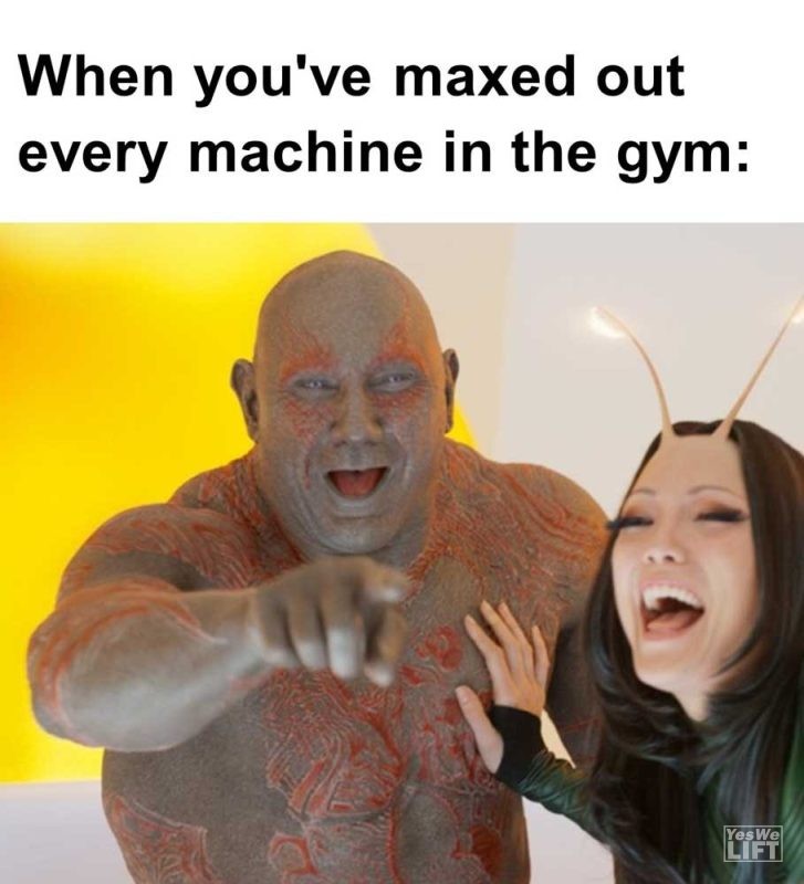 When You've Maxed Out Every Machine In The Gym