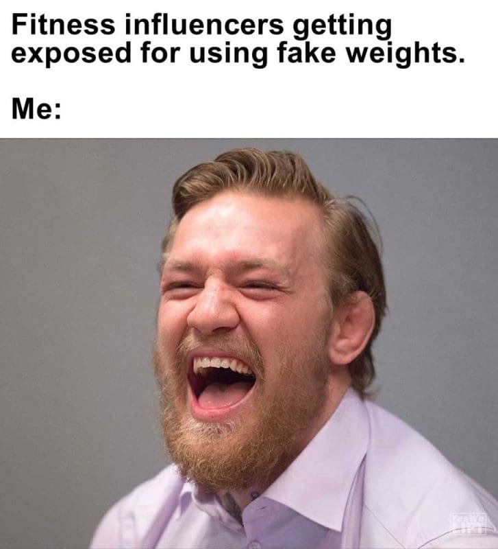 Fitness Influencers Getting Exposed For Using Fake Weights Me