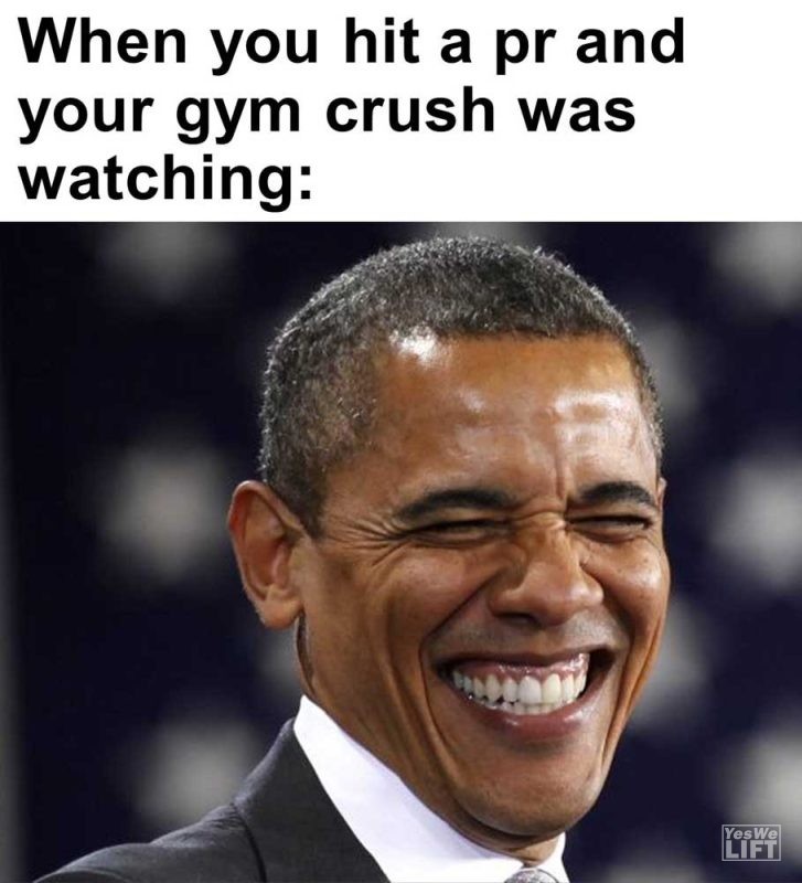 When You Hit A Pr And Your Gym Crush Was Watching