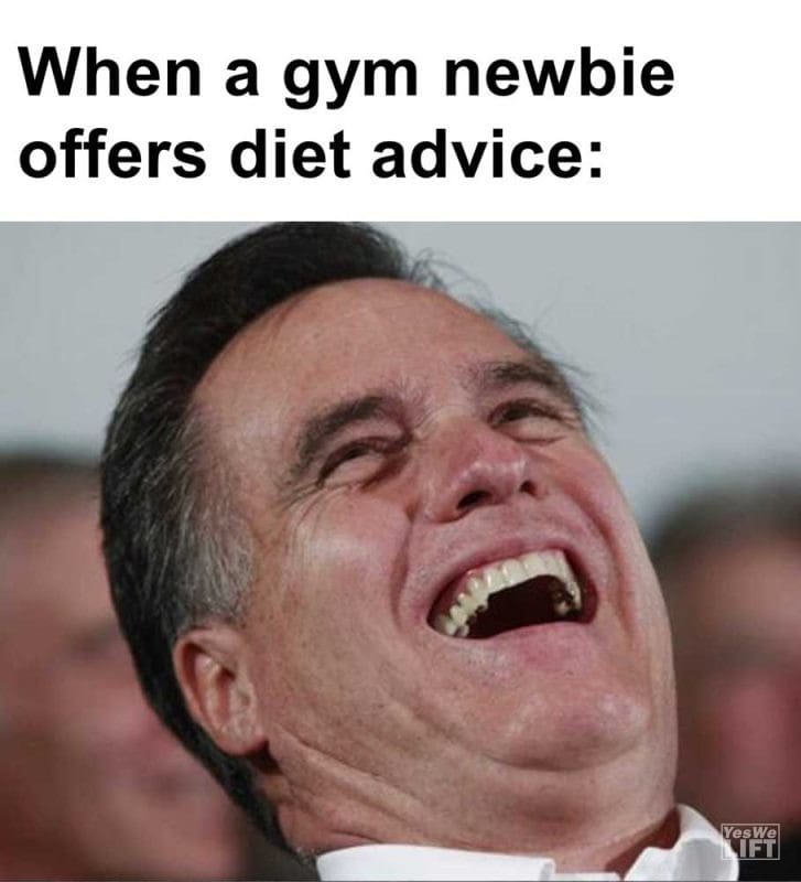 When A Gym Newbie Offers Diet Advice