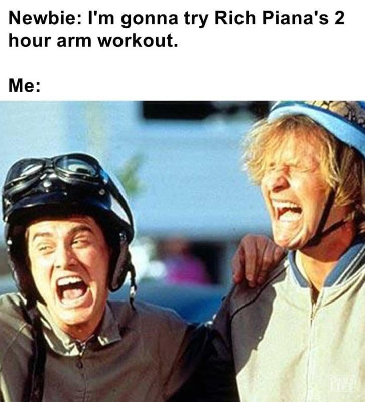 Newbie I'm Gonna Try Rich Piana's Hour Arm Workout Me