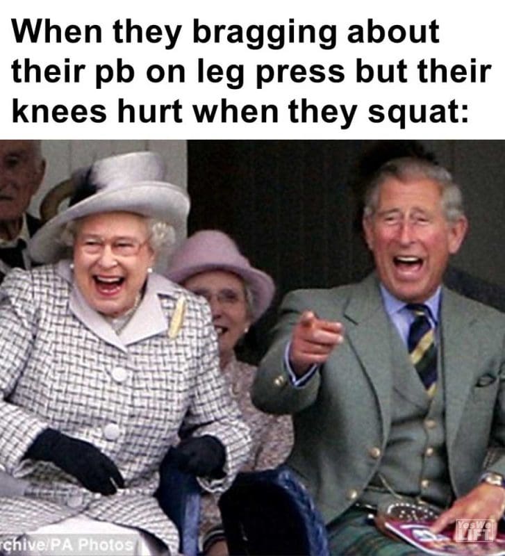 When They Bragging About Their Pb On Leg Press But Their Knees Hurt When They Squat