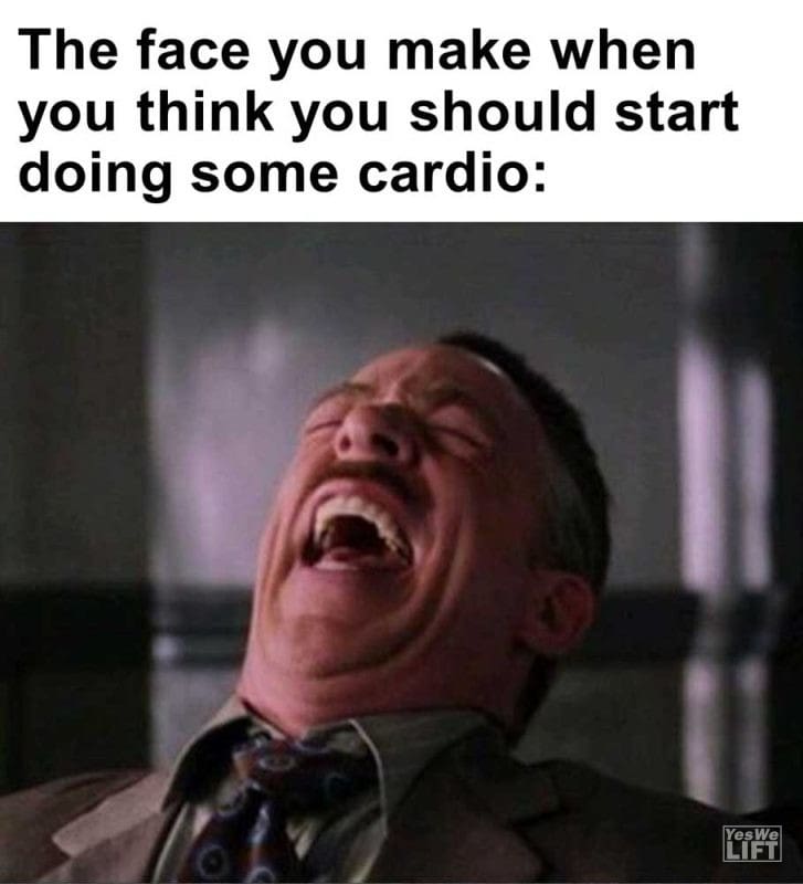The Face You Make When You Think You Should Start Doing Some Cardio