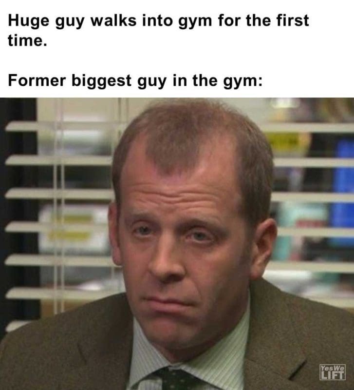 Huge Guy Walks Into Gym For The First Time Former Biggest Guy In The Gym