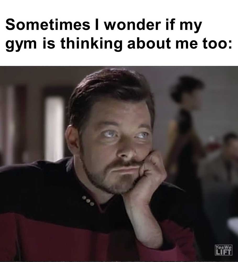 Sometimes I Wonder If My Gym Is Thinking About Me Too