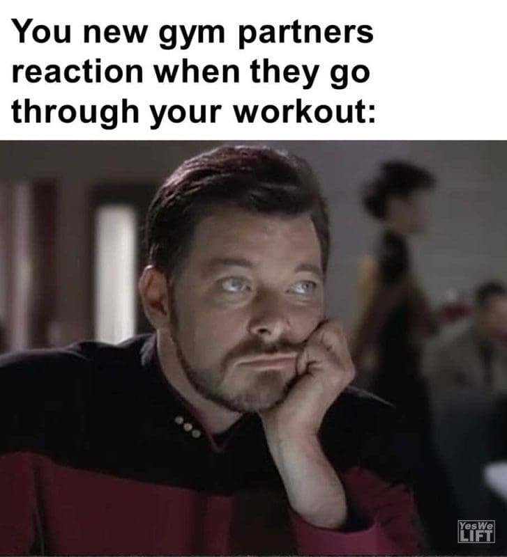 You New Gym Partners Reaction When They Go Through Your Workout