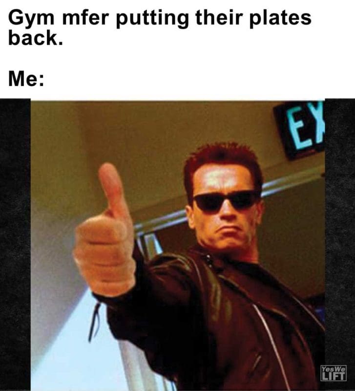 Gym Mfer Putting Their Plates Back Me