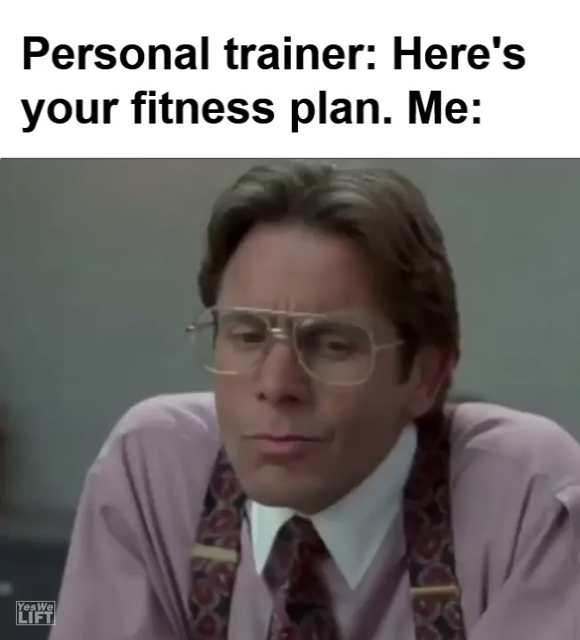 Personal Trainer Here's Your Fitness Plan Me frame at ms