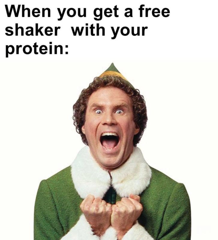 When You Get A Free Shaker With Your Protein