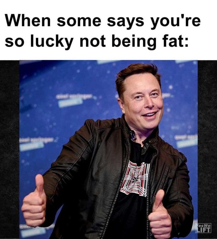 When Some Says You're So Lucky Not Being Fat