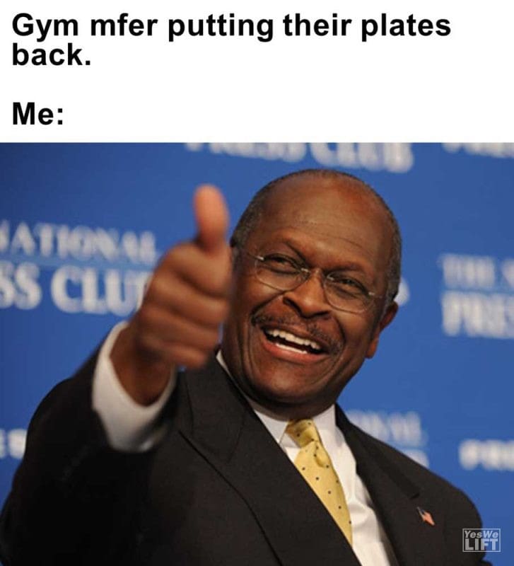 Gym Mfer Putting Their Plates Back Me