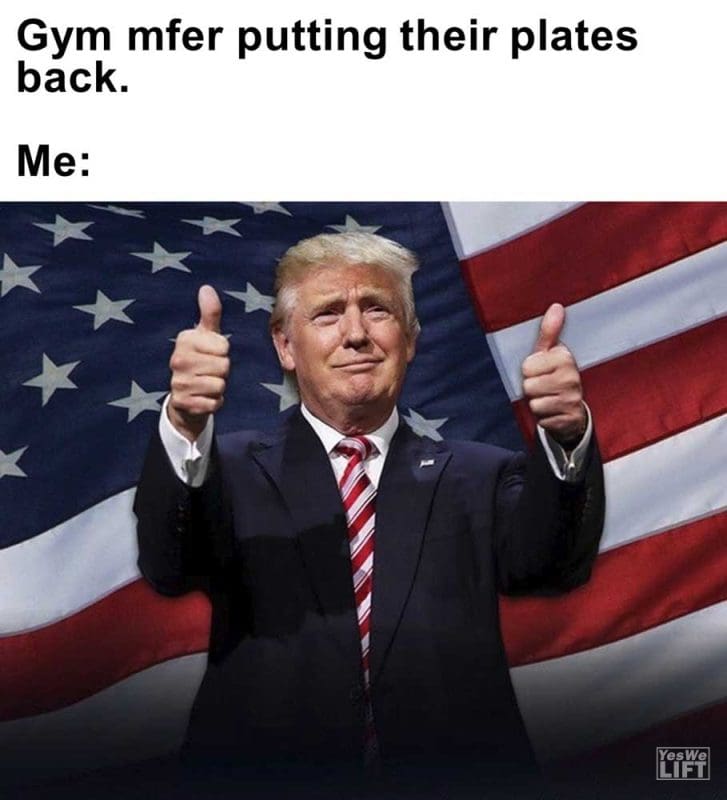 Gym Mfer Putting Their Plates Back Me