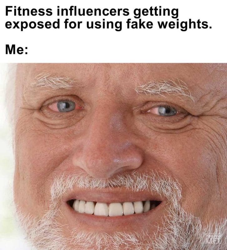 Fitness Influencers Getting Exposed For Using Fake Weights Me