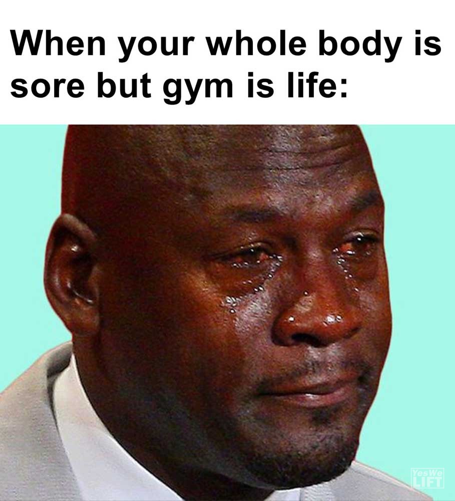 When Your Whole Body Is Sore But Gym Is Life
