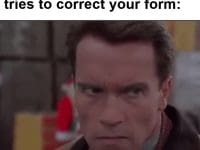 That Look When A Newbie Tries To Correct Your Form frame at ms