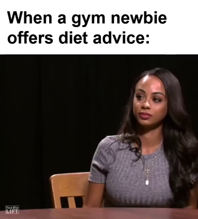 When A Gym Newbie Offers Diet Advice frame at ms