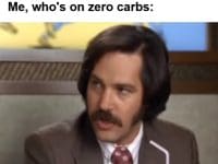 Friend Fancy A Slice Of Pizza Me Who's On Zero Carbs frame at ms