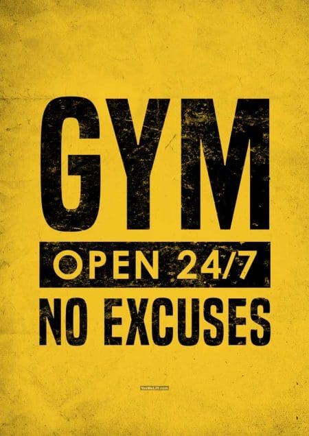 Gym Open x No excuses