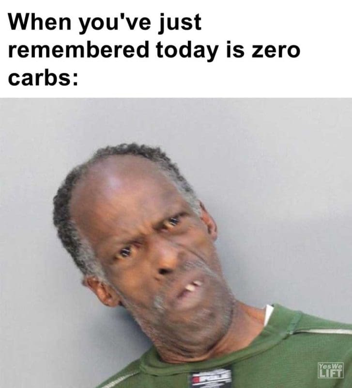 When You've Just Remembered Today Is Zero Carbs