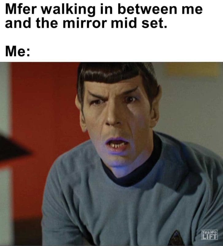 Mfer Walking In Between Me And The Mirror Mid Set Me
