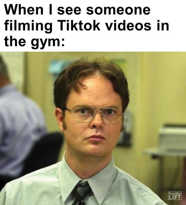 When I See Someone Filming Tiktok Videos In The Gym