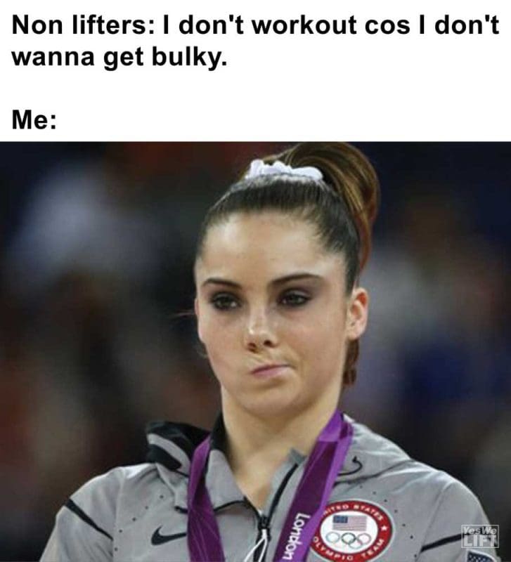 Non Lifters I Don't Workout Cos I Don't Wanna Get Bulky Me