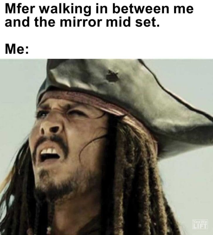 Mfer Walking In Between Me And The Mirror Mid Set Me